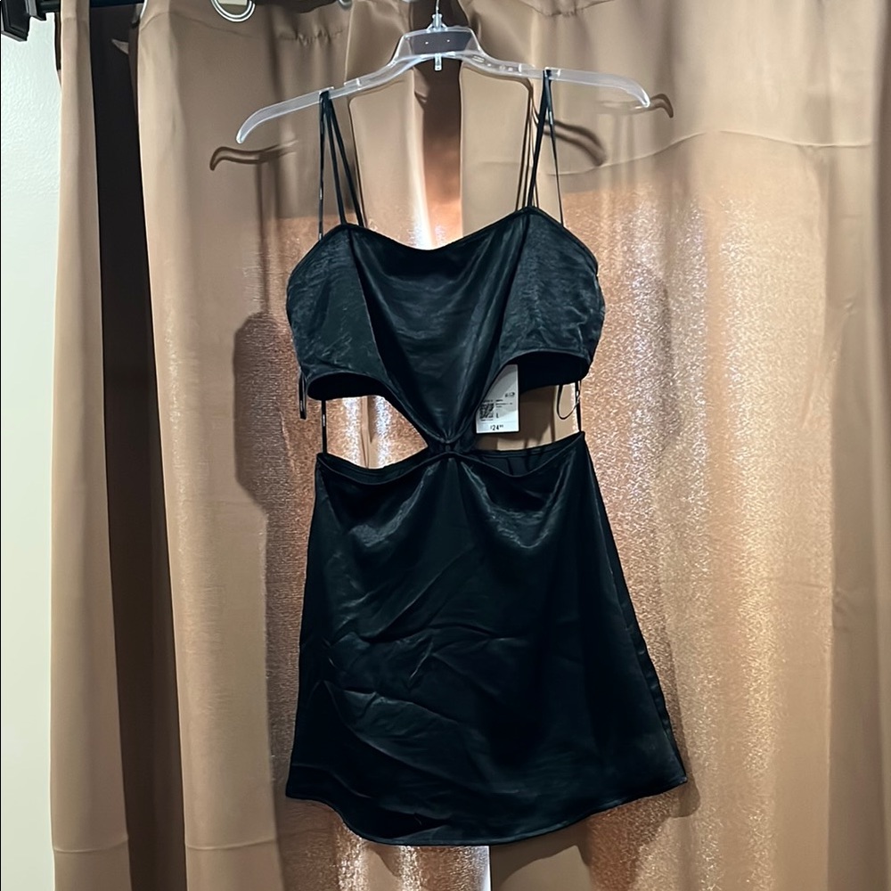 Black Cutout Mini Dress